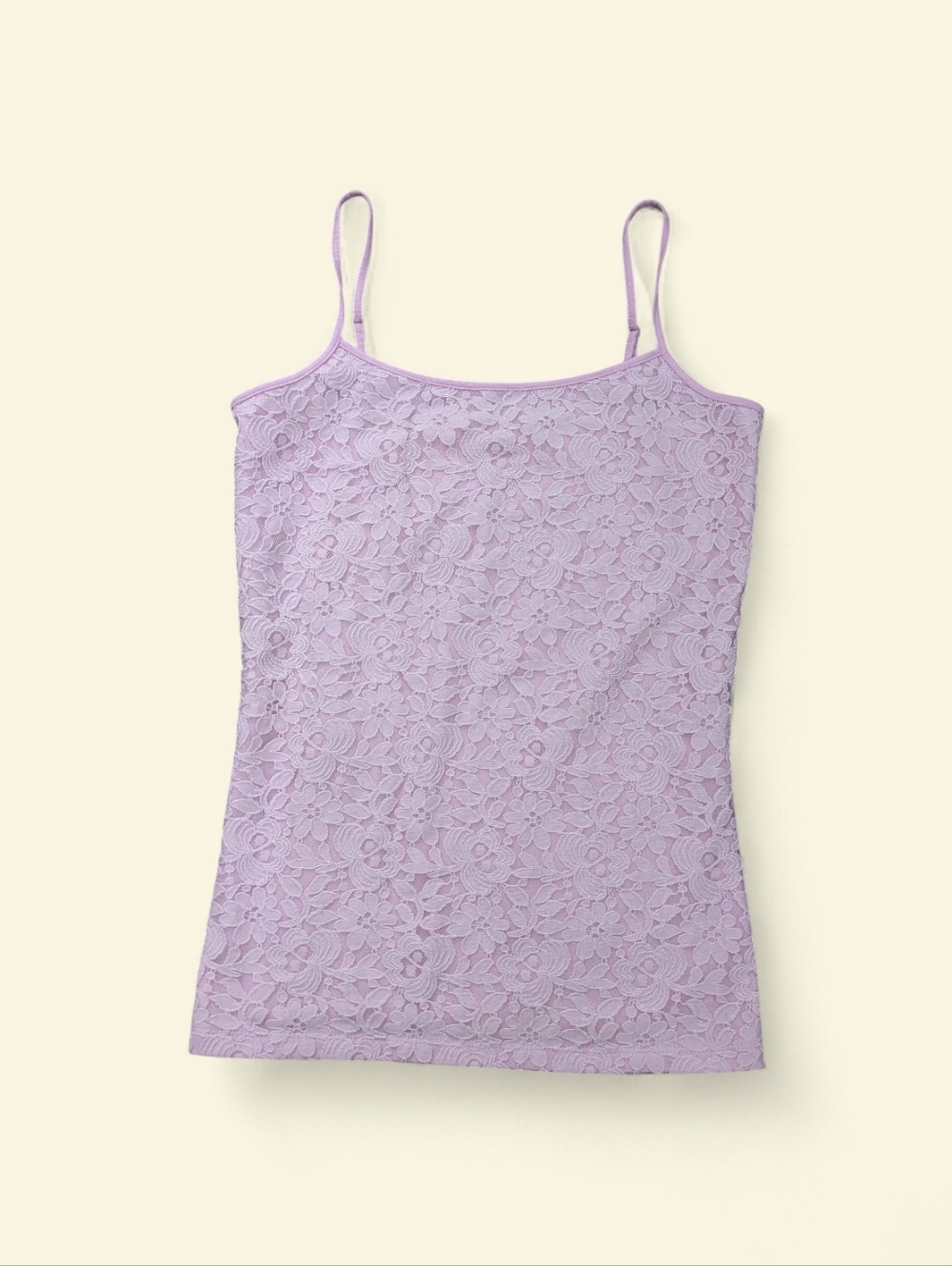 Ann Taylor Lace Cami Tank Pink Coquette Feminine Soft Girl